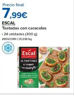 Costco ESCAL Tostadas con caracoles oferta