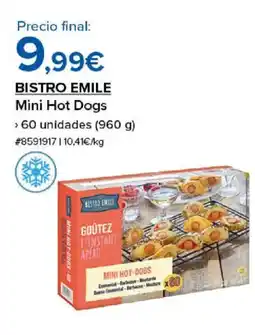 Costco BISTRO EMILE Mini Hot Dogs oferta