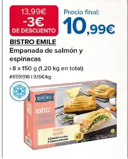 Costco BISTRO EMILE Empanada de salmón y espinacas oferta