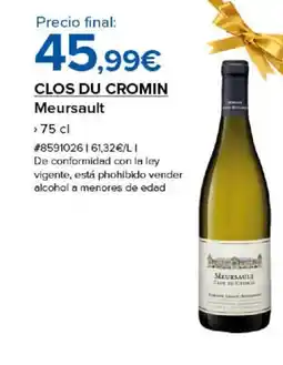 Costco CLOS DU CROMIN Meursault oferta