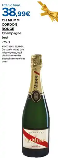 Costco CH MUMM CORDON ROUGE Champagne brut oferta