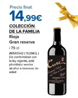 Costco COLECCIÓN DE LA FAMILIA Rioja Gran reserva oferta