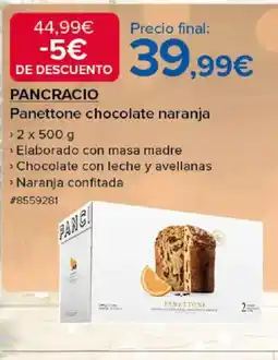 Costco PANCRACIO Panettone chocolate naranja oferta