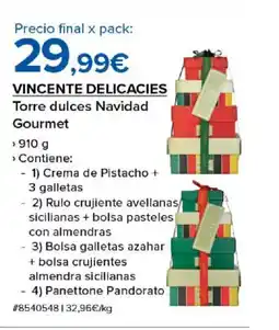 Costco VINCENTE DELICACIES Torre dulces Navidad Gourmet oferta
