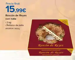 Costco Roscón de Reyes con nata oferta