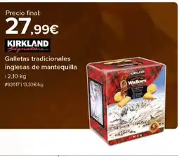 Costco KIRKLAND Galletas tradicionales inglesas de mantequilla oferta