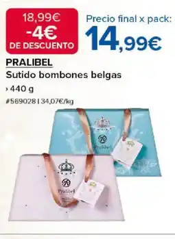 Costco PRALIBEL Sutido bombones belgas oferta