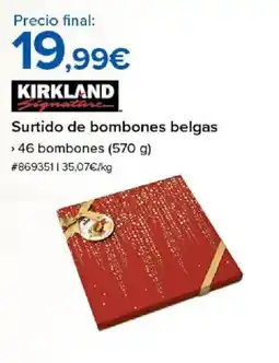Costco KIRKLAND Surtido de bombones belgas oferta