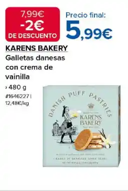 Costco KARENS BAKERY Galletas danesas con crema de vainilla oferta