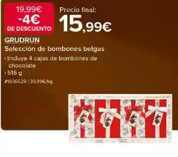 Costco GRUDRUN Selección de bombones belgas oferta