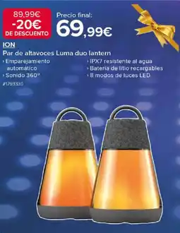 Costco ION Par de altavoces Luma duo lantern oferta
