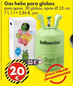TEDi Gas helio para globos oferta