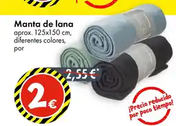 TEDi Manta de lana oferta