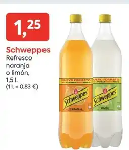 Suma Supermercados SCHWEPPES Refresco naranja o limón oferta