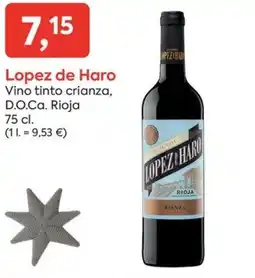 Suma Supermercados LOPEZ DE HARO Vino tinto crianza, D.O.Ca. Rioja oferta