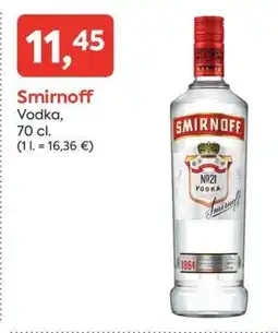 Suma Supermercados SMIRNOFF Vodka oferta