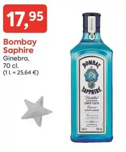 Suma Supermercados BOMBAY SAPHIRE Ginebra oferta