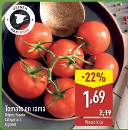 ALDI Tomate en rama oferta