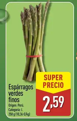 ALDI Espárragos verdes fino oferta