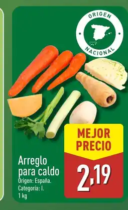 ALDI Arreglo para caldo oferta