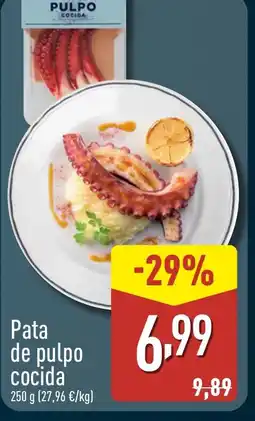 ALDI Pata de pulpo cocida oferta