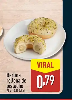 ALDI Berlina rellena de pistacho oferta