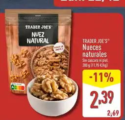 ALDI TRADER JOE'S Nueces naturales oferta