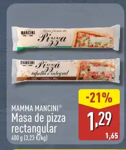 ALDI MAMMA MANCINI Masa de pizza rectangular oferta