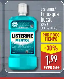 ALDI LISTERINE Enjuague bucal oferta