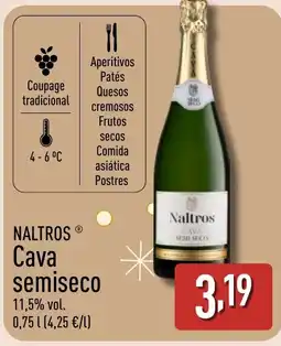 ALDI NALTROS Cava semiseco oferta