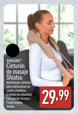 ALDI AMBIANO Cinturón de masaje Shiatsu oferta