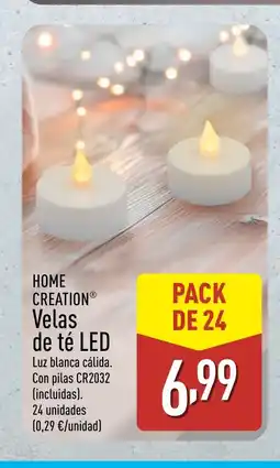 ALDI HOME CREATION Velas de té LED oferta