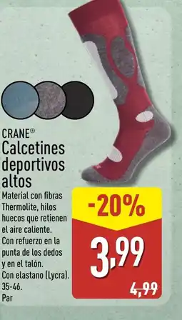 ALDI CRANE Calcetines deportivos altos oferta