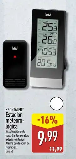 ALDI KRONTALER Estación meteoro- lógica oferta