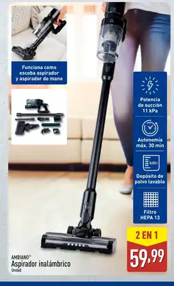 ALDI AMBIANO Aspirador inalámbrico oferta