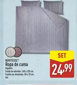ALDI NOVITESSE Ropa de cama oferta