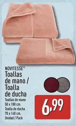 ALDI NOVITESSE Toallas de mano/ Toalla de ducha oferta