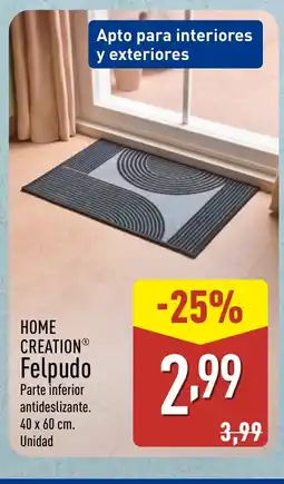 ALDI HOME CREATION Felpudo oferta