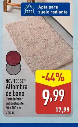 ALDI NOVITESSE Alfombra de baño oferta