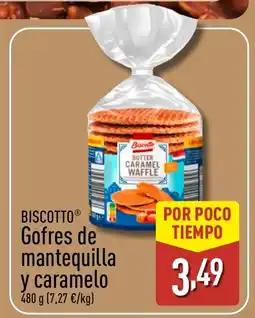 ALDI BISCOTTO Gofres de mantequilla y caramelo oferta