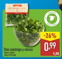 ALDI Dúo canónigo y rúcula oferta