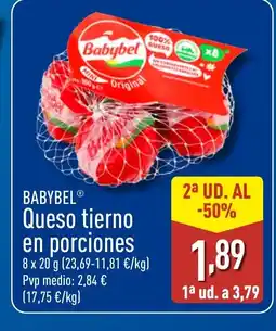 ALDI BABYBEL Queso tierno en porciones oferta