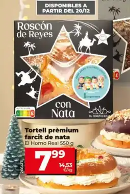 Dia EL HORNO REAL Tortell prémium farcit de nata oferta