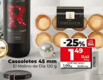 EL MOLINO DE DIA Cassoletes 45 mm