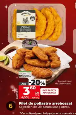 Dia SELECCIÓN DE DIA Filet de pollastre arrebossat oferta