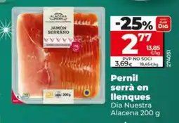 Dia DIA NUESTRA ALACENA Pernil serrà en llenques oferta