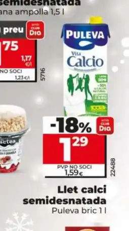 Dia PULEVA Llet calci semidesnatada oferta