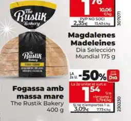 Dia THE RUSTIK BAKERY Fogassa amb massa mare oferta