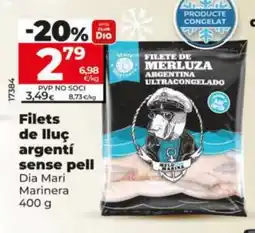 Dia DIA MARI MARINERA Filets de lluç argentí sense pell oferta
