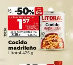 Dia LITORAL Cocido madrileño oferta